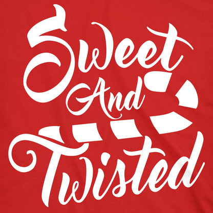 Sweet And Twisted Tee, Christmas Shirt Men, Candy Cane Shirt, Red T Shirt Xmas, Rude Christmas, Offensive Xmas Gifts, Messed Up Christmas