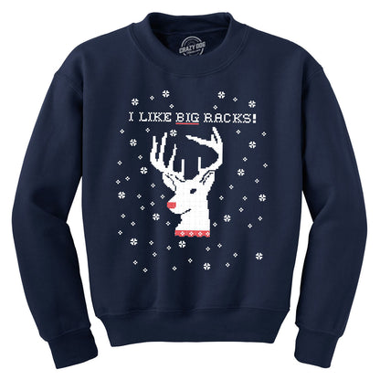 Ugly Sweater, Ugly Christmas Sweatshirt, Big Racks Sweatshirts, Ugly Sweater Party, Hunter Sweater, Reindeer Sweater Men