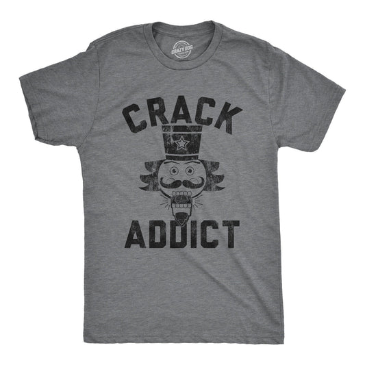 Rude Christmas Shirt, Nutcracker Shirt, Festive Funny T Shirt Xmas, Sarcastic Christmas Tee, Offensive Xmas Gifts, Crack Addict