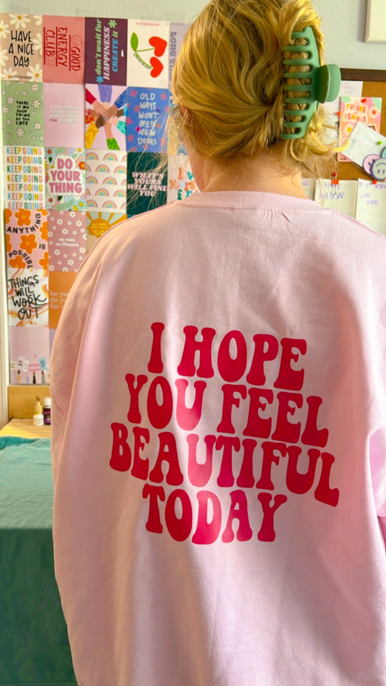 I hope you feel beautiful today crewneck | positive crew | Trendy crewneck | crewneck sweatshirt