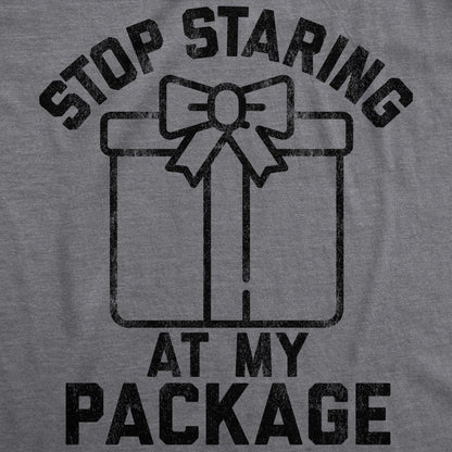 Funny Christmas, Present Shirt, Rude Christmas, Offensive Xmas Gifts, Messed Up Christmas, Innuendo, Stop Staring At My Package, Gift Shirts